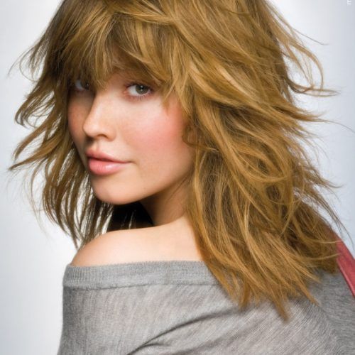 Shoulder-Length Feathered Hairstyles With Bangs (Photo 10 of 20)