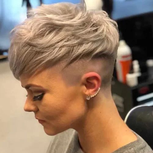 Short Women Hairstyles With Shaved Sides (Photo 1 of 20)