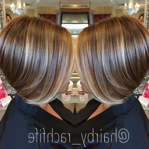 Short Bob Hairstyles With Piece-Y Layers And Babylights (Photo 19 of 20)