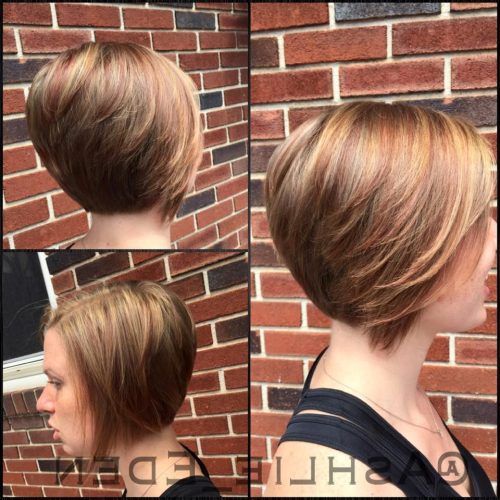 Short Ruffled Hairstyles With Blonde Highlights (Photo 8 of 20)