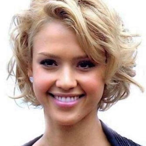 Short Haircuts For Round Faces And Curly Hair (Photo 8 of 20)