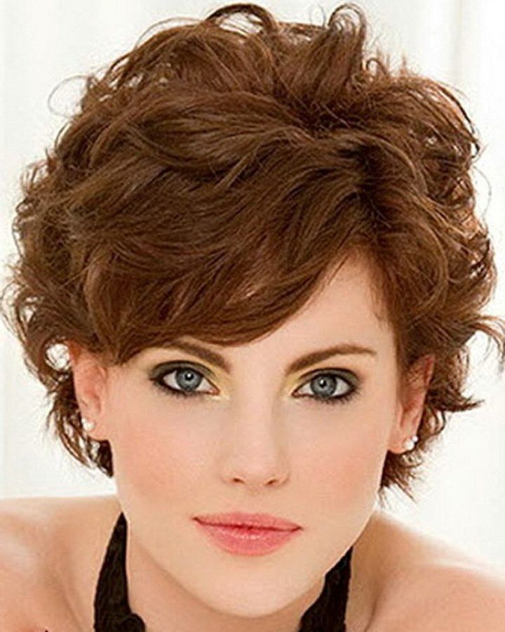 20 Best Collection of Feminine Shorter Hairstyles for Curly Hair