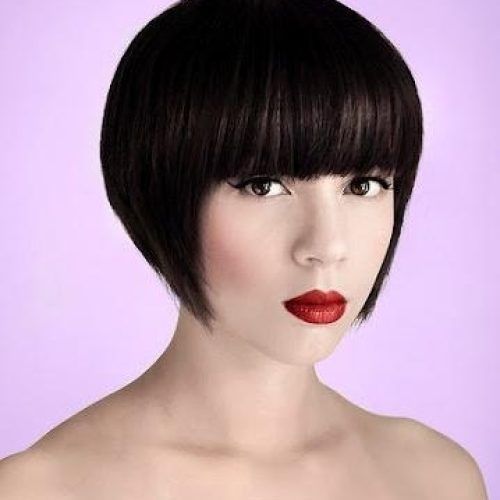 Inverted Bob Hairstyles With Blunt Bangs (Photo 7 of 15)
