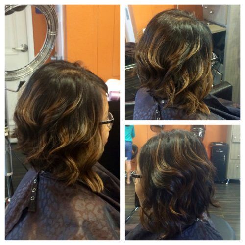 Curly Dark Brown Bob Hairstyles With Partial Balayage (Photo 18 of 20)