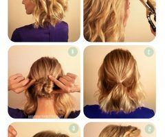 15 Collection of Easy Updo Hairstyles for Medium Hair to Do Yourself