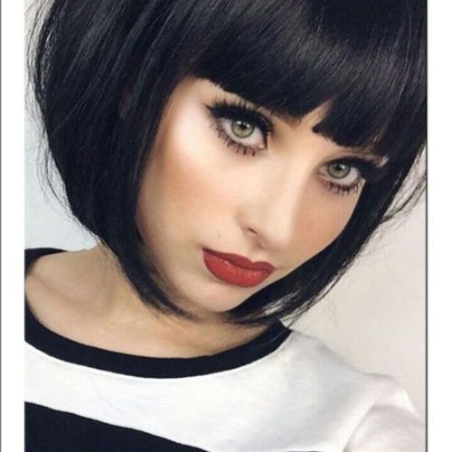 Sharp And Blunt Bob Hairstyles With Bangs (Photo 2 of 20)
