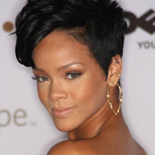 Short Black Hairstyles With Tousled Curls (Photo 3 of 20)