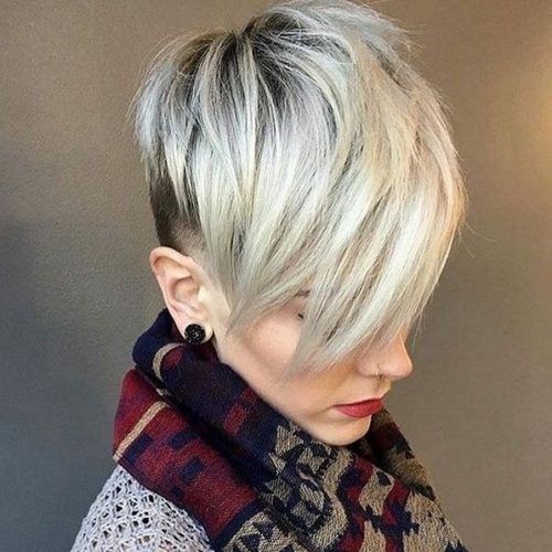 Gray Blonde Pixie Haircuts (Photo 3 of 15)