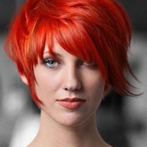 Short Haircuts With Red Color (Photo 8 of 20)