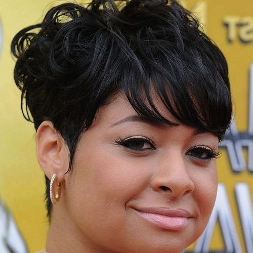 Black Short Haircuts For Round Faces (Photo 20 of 20)