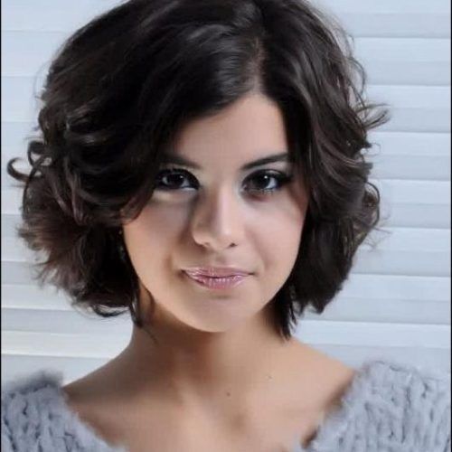 Short Haircuts Curly Hair Round Face (Photo 11 of 20)