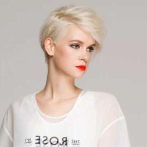 Platinum Blonde Short Hairstyles (Photo 14 of 20)