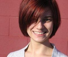 20 Inspirations Short Hairstyles with Side Swept Bangs