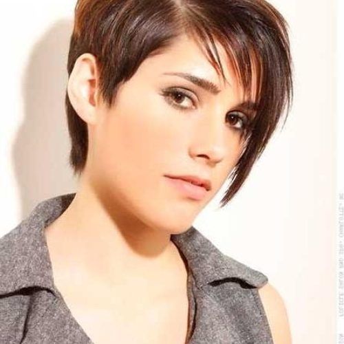 Pixie Haircuts With Long Side Swept Bangs (Photo 14 of 20)