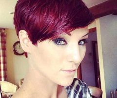 2024 Popular Red Pixie Haircuts