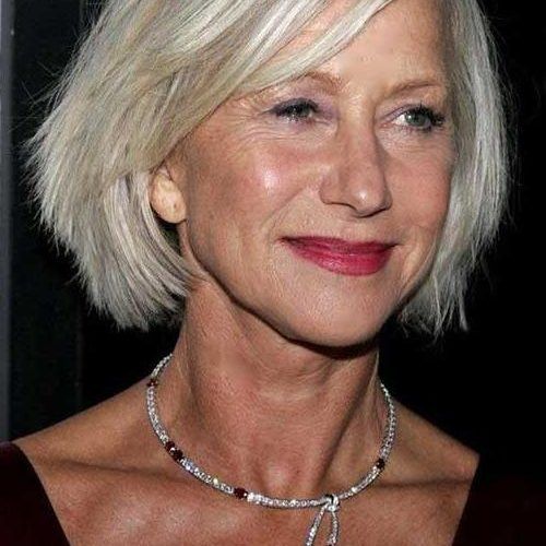 Well-known Bob Hairstyles For Old Women within Helen Mirren Short Bob Hairstyle For Women Over 60S - Hairstyles (Photo 53 of 292)