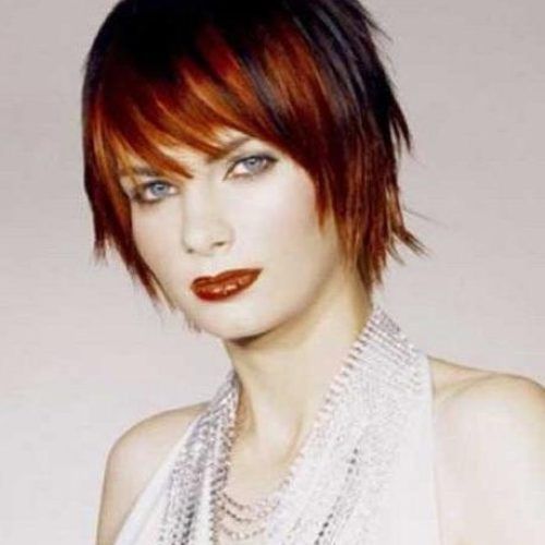 Short Hairstyles With Red Highlights (Photo 15 of 20)