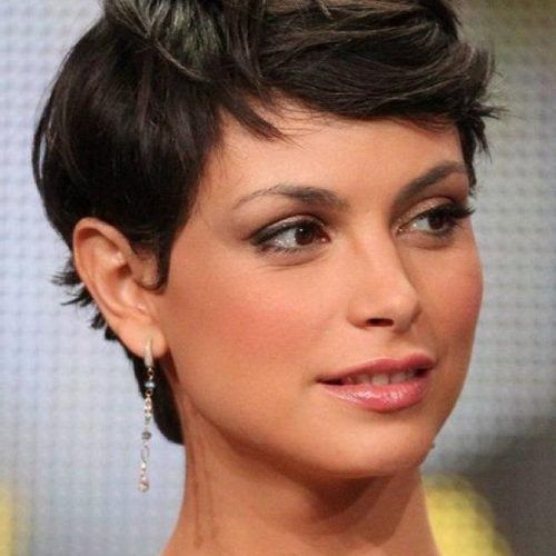 Short Haircuts For Round Faces And Thick Hair (Photo 13 of 20)