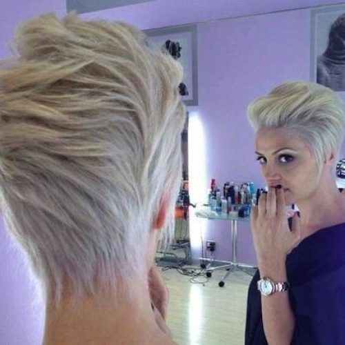 Platinum Blonde Short Hairstyles (Photo 16 of 20)