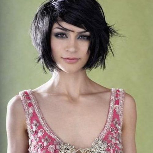 Short Haircuts For Thick Hair Long Face (Photo 19 of 20)