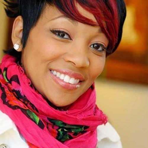 Short Hairstyles With Color For Black Women (Photo 9 of 20)