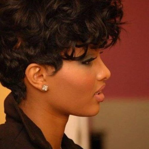 Short Hairstyles For African American Women With Round Faces (Photo 5 of 20)