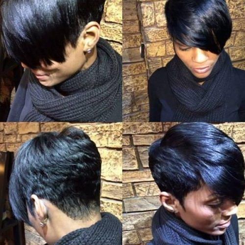 Short Hairstyles For Round Faces African American (Photo 10 of 20)