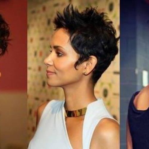 Short Hairstyles For African American Women With Round Faces (Photo 2 of 20)