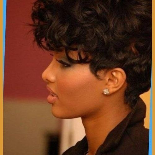 Short Hairstyles For African American Women With Round Faces (Photo 12 of 20)