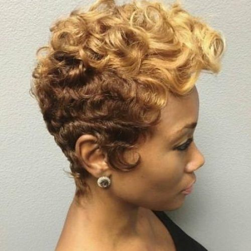 Short Hairstyles With Color For Black Women (Photo 6 of 20)
