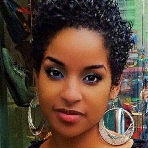Short Haircuts For Black Women With Round Faces (Photo 1 of 15)