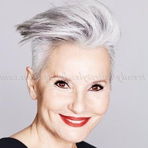 Short Hairstyles For Women With Gray Hair (Photo 11 of 20)