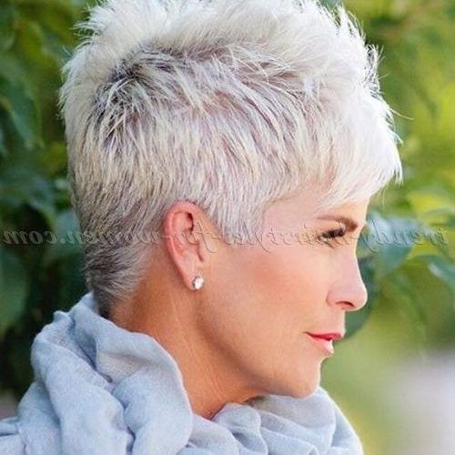 Short Hairstyles For Grey Haired Woman (Photo 11 of 20)