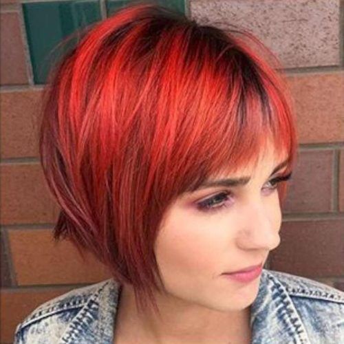 Red And Black Short Hairstyles (Photo 8 of 20)