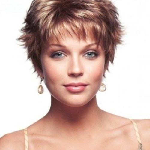 Short Hairstyles For Round Faces And Thin Fine Hair (Photo 1 of 20)