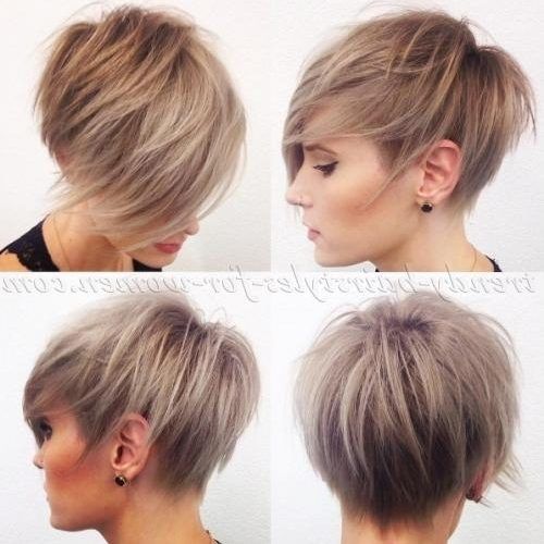 Short Haircuts With Long Fringe (Photo 10 of 20)