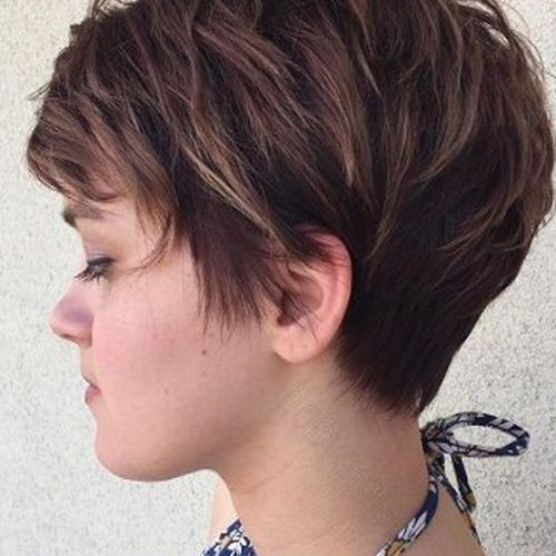 Feathery Bangs Hairstyles With A Shaggy Pixie (Photo 8 of 20)