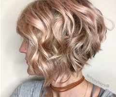 20 Collection of Inverted Brunette Bob Hairstyles with Messy Curls