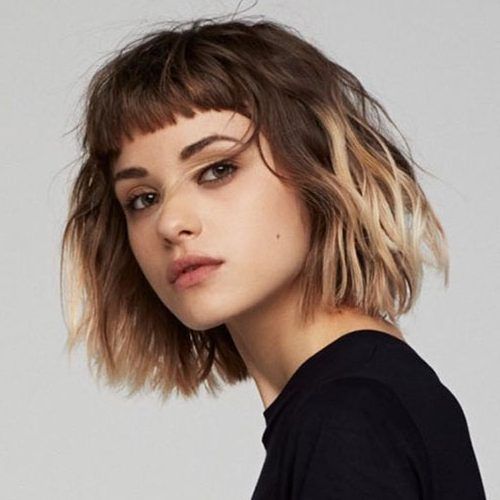 Very Short Wavy Hairstyles With Side Bangs (Photo 1 of 20)