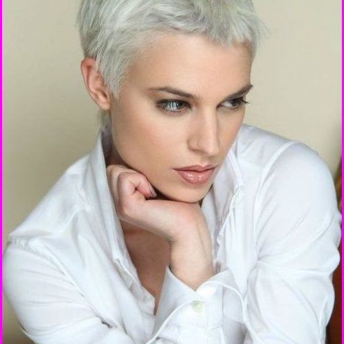 Gray Short Pixie Cuts (Photo 7 of 20)