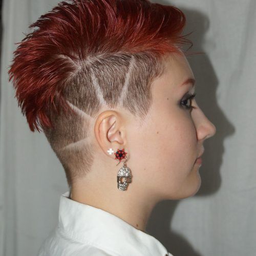 Hot Red Mohawk Hairstyles (Photo 8 of 20)