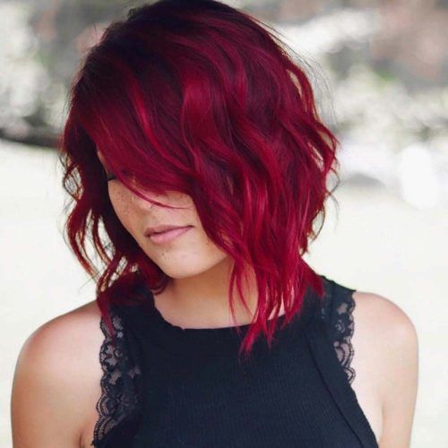 Bright Red Bob Hairstyles (Photo 7 of 20)