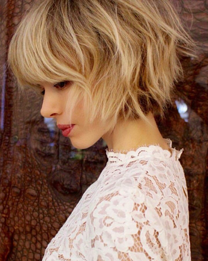 20 Best Collection of Shaggy Blonde Bob Hairstyles with Bangs