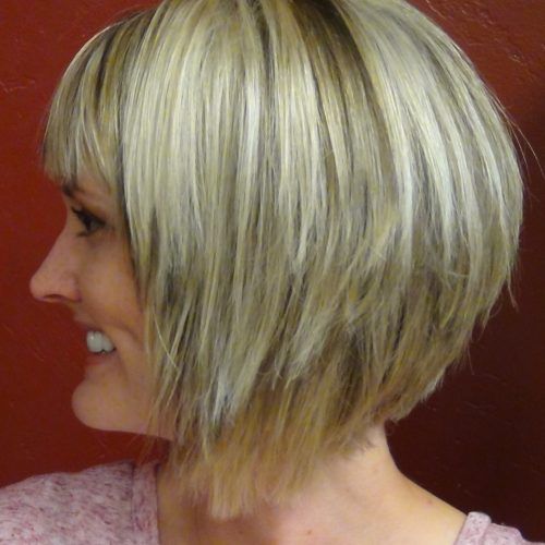 Two-Tone Stacked Pixie Bob Haircuts (Photo 16 of 20)