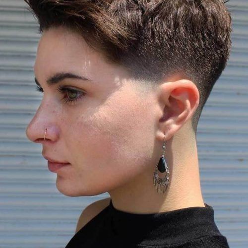 Long Pixie Hairstyles With Skin Fade (Photo 2 of 20)