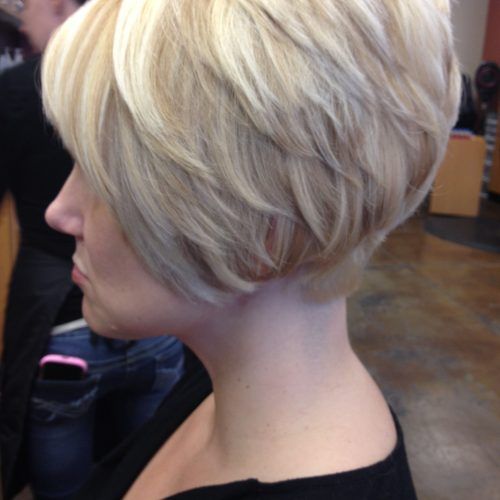 Pixie Bob Hairstyles With Golden Blonde Feathers (Photo 2 of 20)