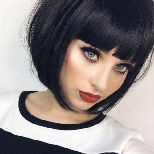 Inverted Bob Hairstyles With Blunt Bangs (Photo 10 of 15)