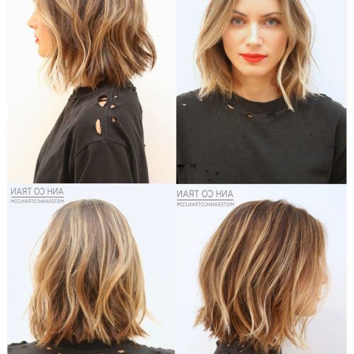 Sexy Tousled Wavy Bob For Brunettes (Photo 9 of 20)