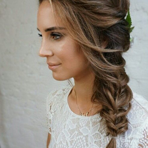 Fishtail Side Braid Hairstyles (Photo 3 of 20)