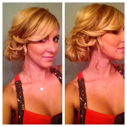 Side Bun Updo Hairstyles (Photo 12 of 15)